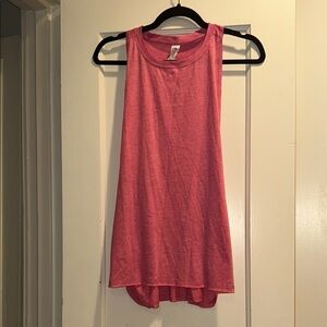 Relaxed Asymmetrical Pink Tank Top